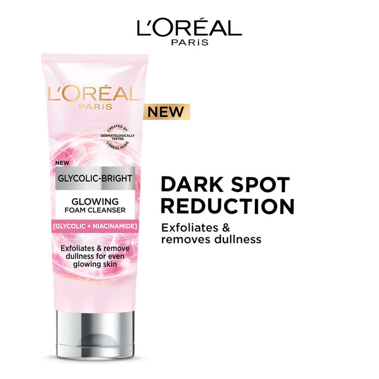 LOREAL GLYCOLIC-BRIGHT GLOWING DAILY CLEANSER FOAM 50ML