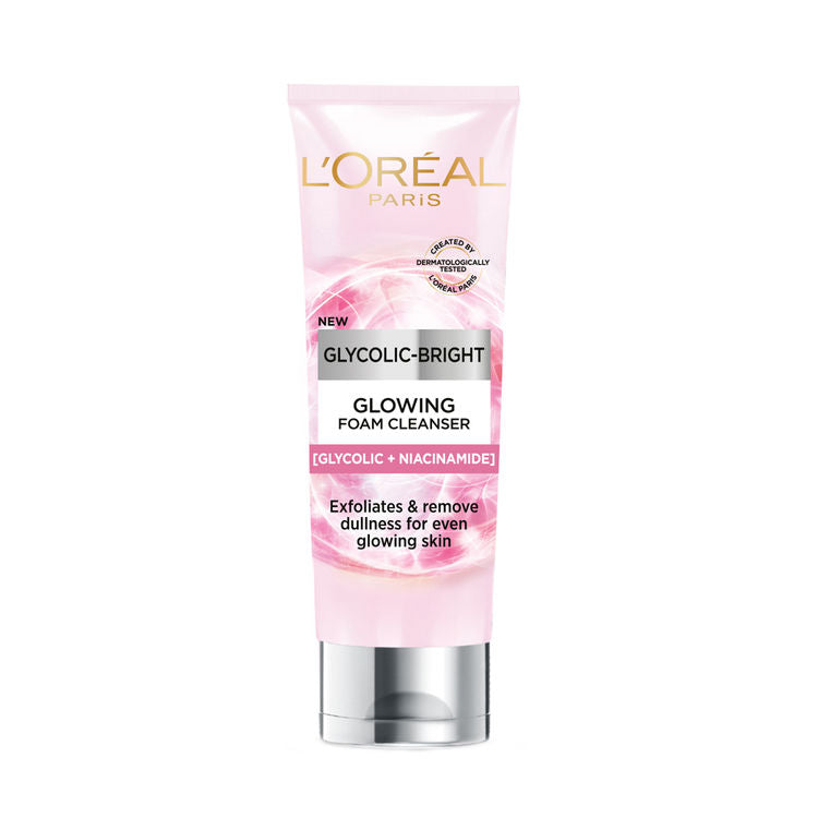 LOREAL GLYCOLIC-BRIGHT GLOWING DAILY CLEANSER FOAM 50ML