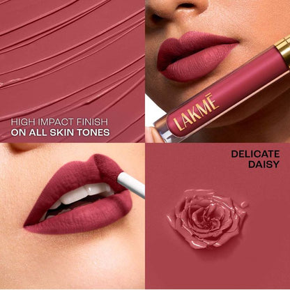 LAKME ROUGE BLOOM MATTE LIP LIQUID LIPSTICK 302 DELICATE DAISY 3.5ML