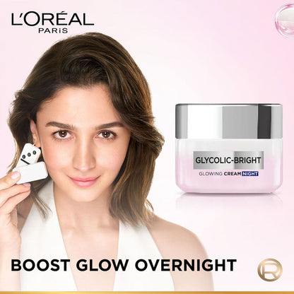 LOREAL GLYCOLIC-BRIGHT GLOWING CREAM NIGHT 15ML