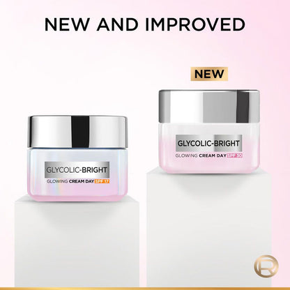 LOREAL GLYCOLIC-BRIGHT GLOWING CREAM DAY SPF 17 50ML