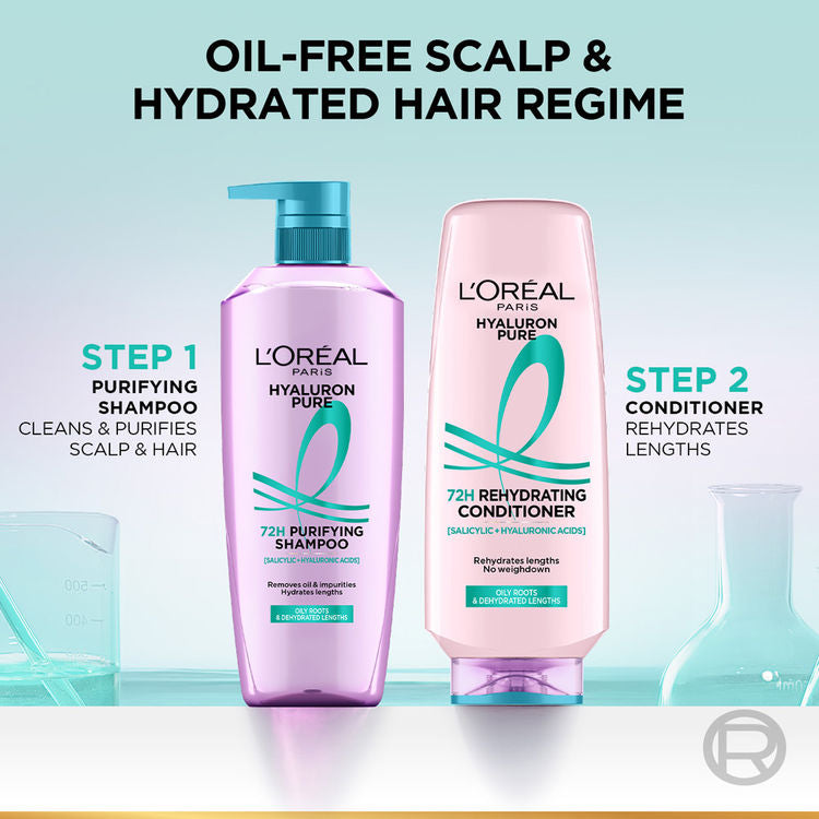 LOREAL HYALURON PURE 72H REHYDRATING CONDITIONER 175 ML