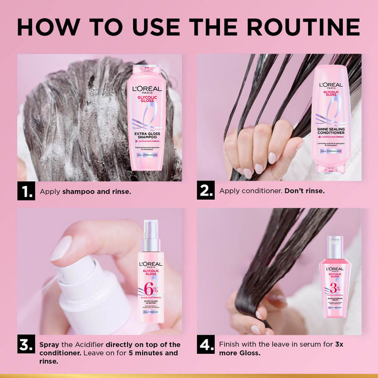 LOREAL GLYCOLIC GLOSS SHINE SEALING CONDITIONER 175ML