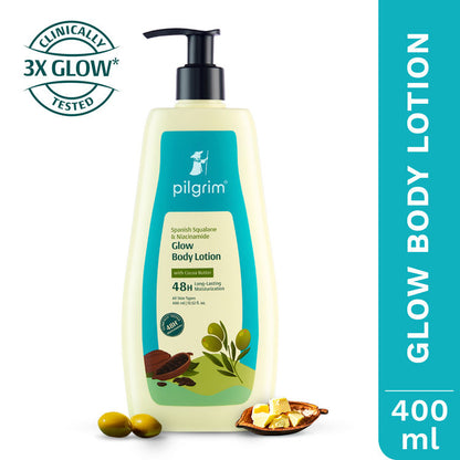 PILGRIM SPANISH SQUALANE & NIACINAMIDE GLOW BODY LOTION 400ML