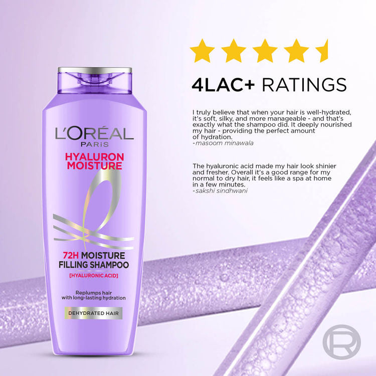 LOREAL HYALURON 72H MOISTURE FILLING SHAMPOO 180ML