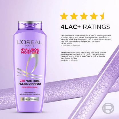 LOREAL HYALURON 72H MOISTURE FILLING SHAMPOO 180ML