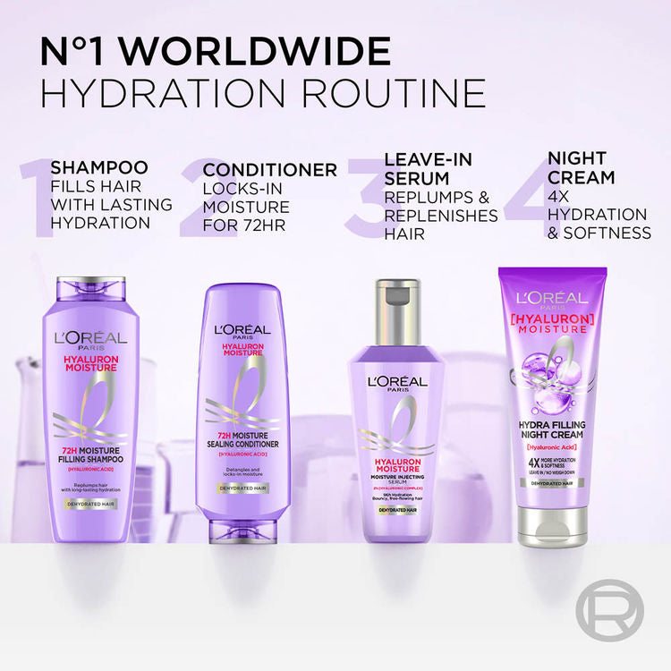 LOREAL HYALURON 72H MOISTURE FILLING SHAMPOO 180ML