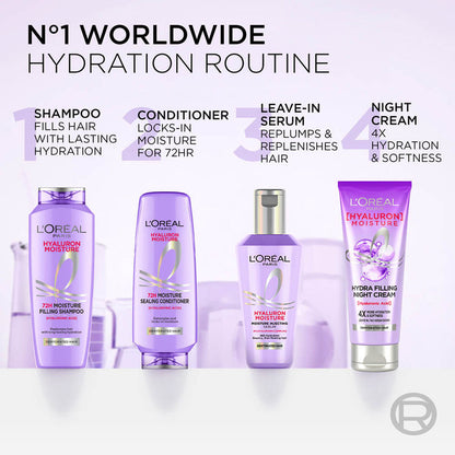 LOREAL HYALURON 72H MOISTURE FILLING SHAMPOO 180ML