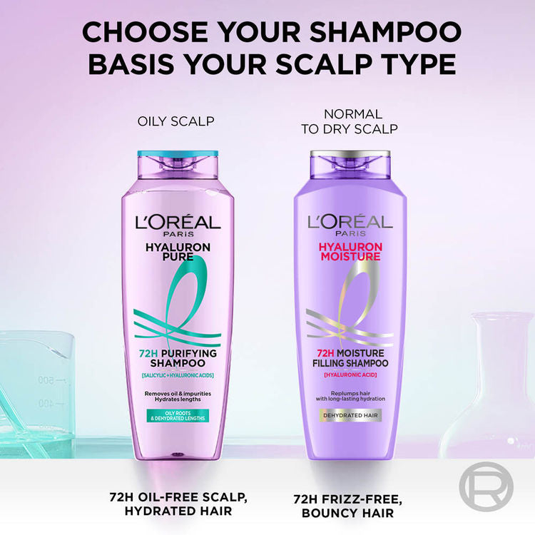 LOREAL HYALURON 72H MOISTURE FILLING SHAMPOO 180ML