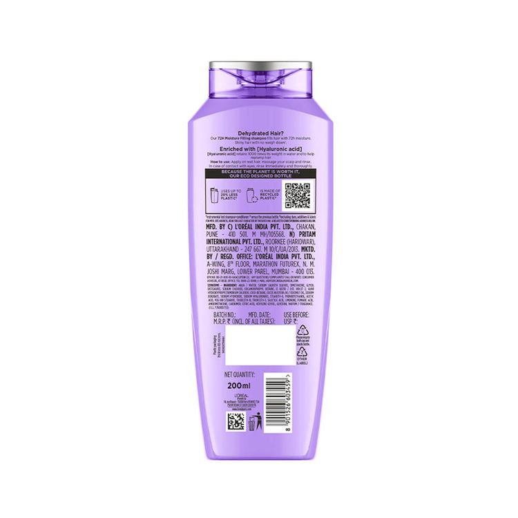 LOREAL HYALURON 72H MOISTURE FILLING SHAMPOO 180ML