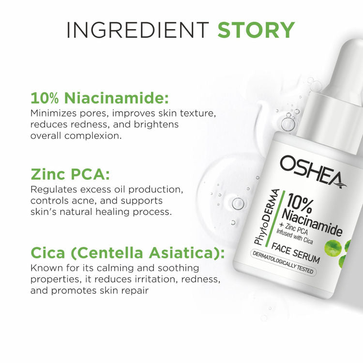 OSHEA PHYTO DERMA 10% NIACINAMIDE FACE SERUM 30ML