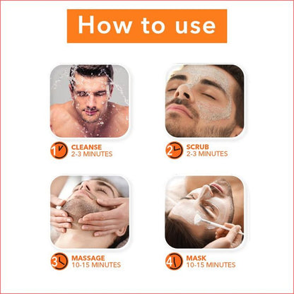 O3 CAFFEINATED D-TAN FACIAL KIT MENS 4*10G