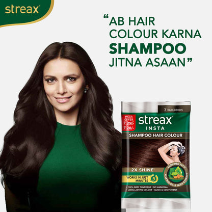 STREAX SHAMPOO COLOR 3 DARK BROWN