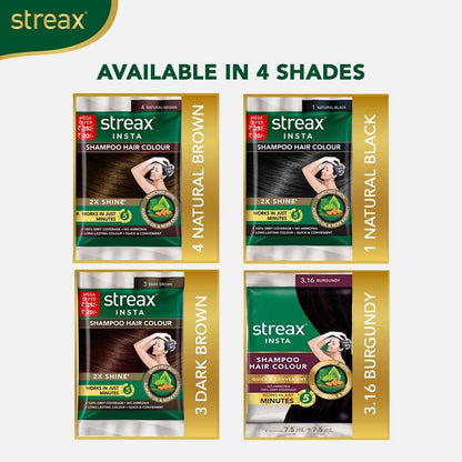 STREAX SHAMPOO COLOR 3 DARK BROWN