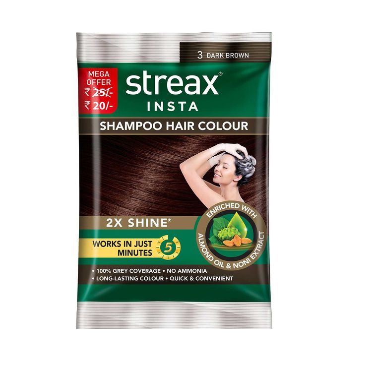 STREAX SHAMPOO COLOR 3 DARK BROWN