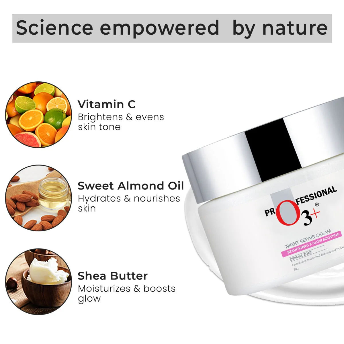 O3 WHITENING NIGHT CREAM 50 G