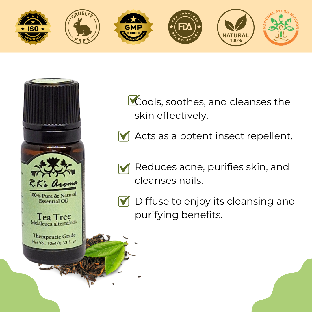 R.K.AROMA OIL TEA TREE 10 ML