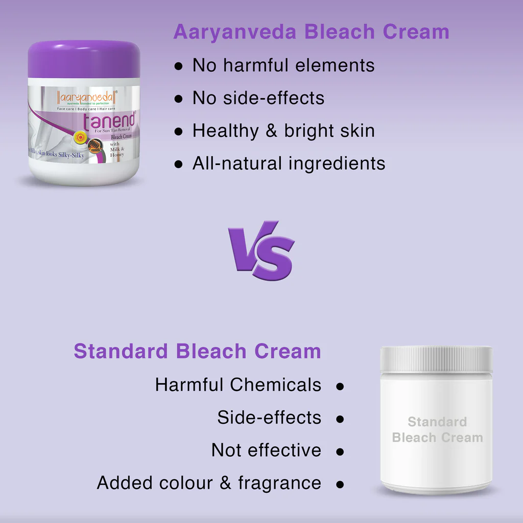 ARYANVEDA TANEND DE TAN BLEACH CREAM 450GM