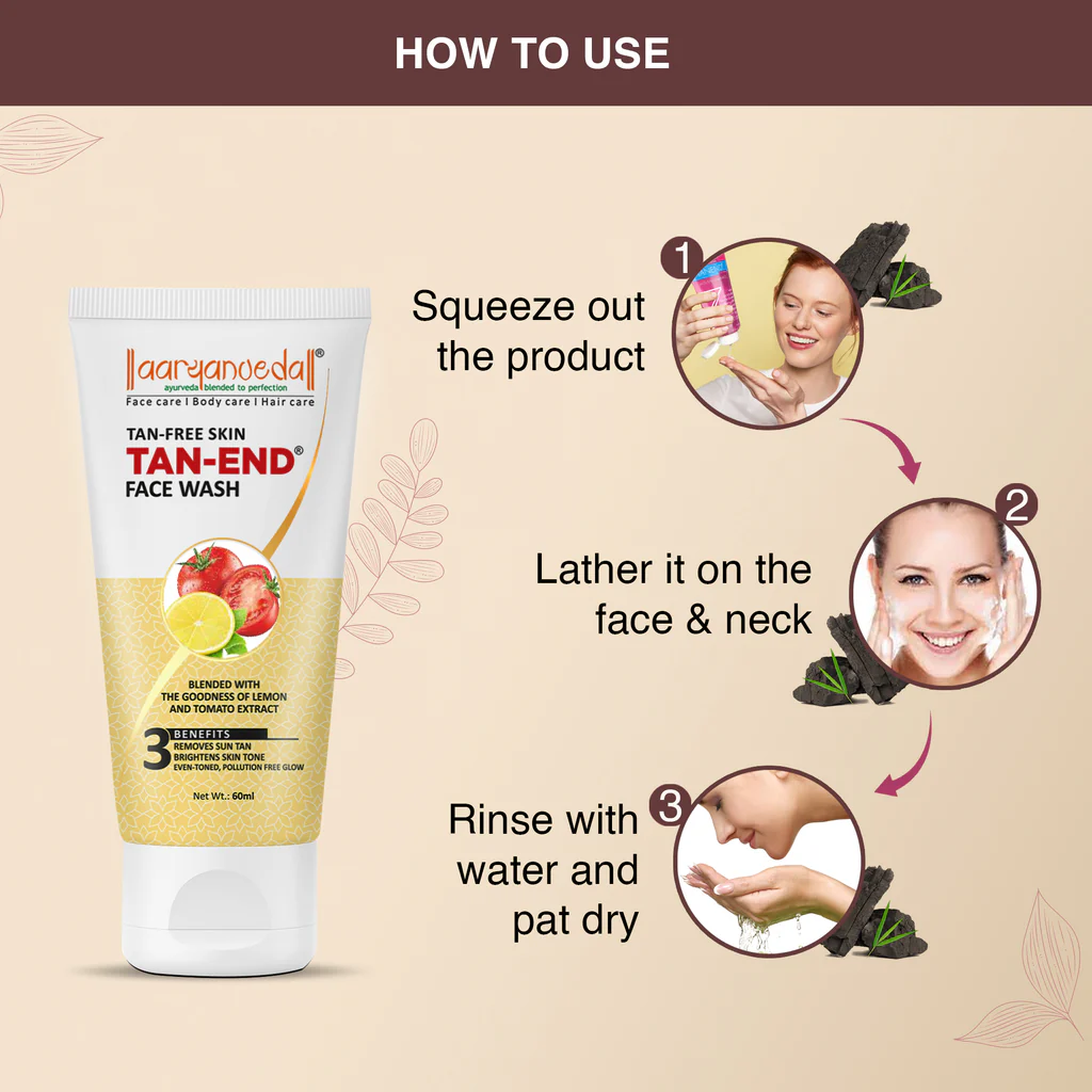 ARYANVEDA TAN END FACE WASH 100ML