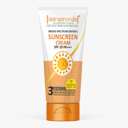 ARYANVEDA SUNSCREEN CREAM SPF 20 PA 50GM