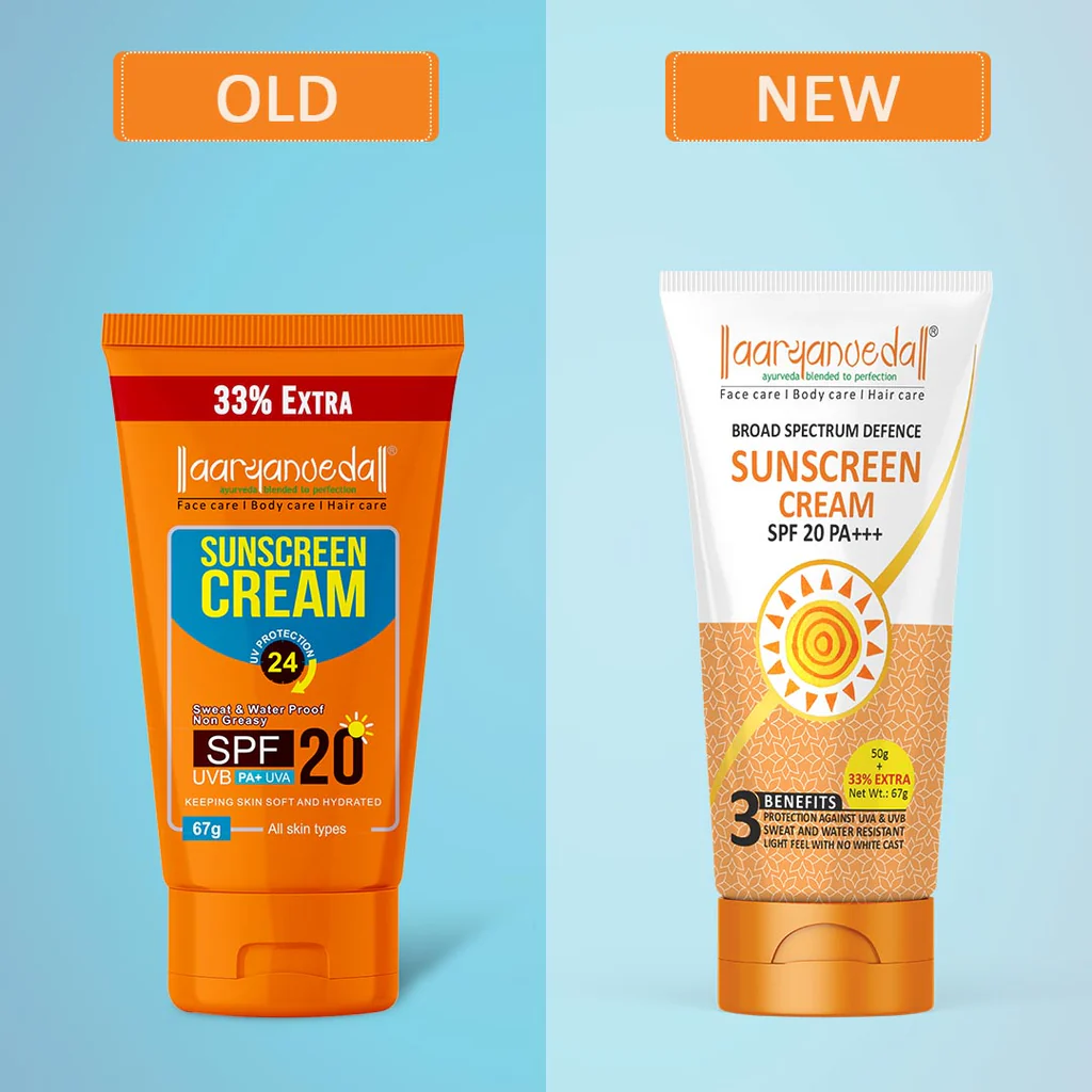 ARYANVEDA SUNSCREEN CREAM SPF 20 PA 50GM