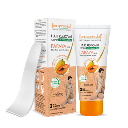 ARYANVEDA PAPAYA HAIR REMOVER CREAM 60GM