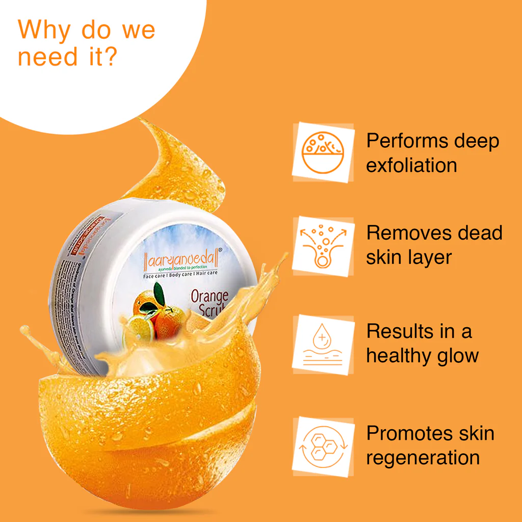 ARYANVEDA ORANGE SCRUB 200GM