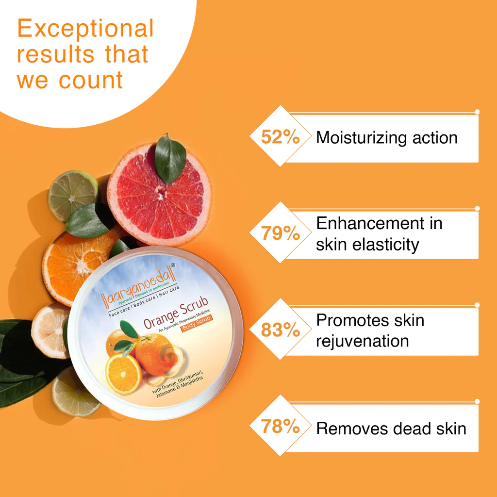 ARYANVEDA ORANGE SCRUB 200GM