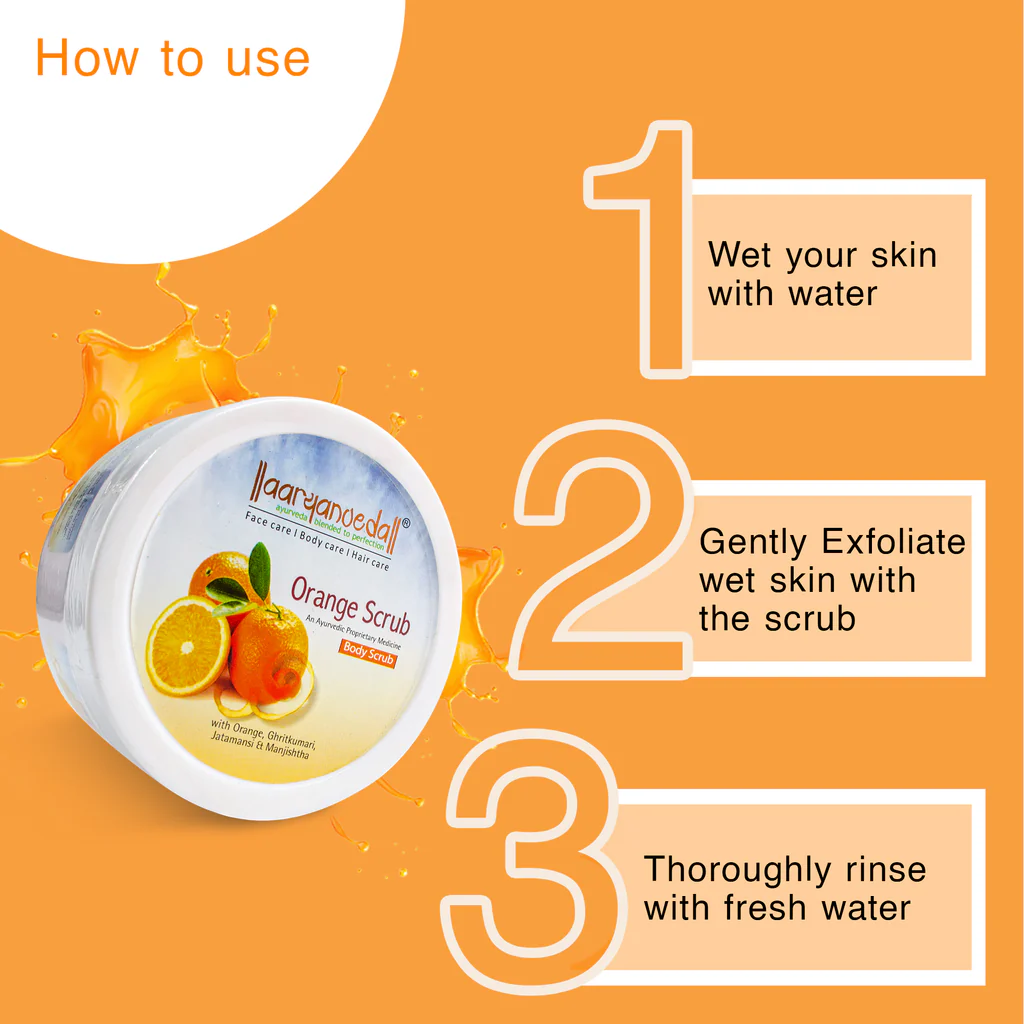 ARYANVEDA ORANGE SCRUB 200GM