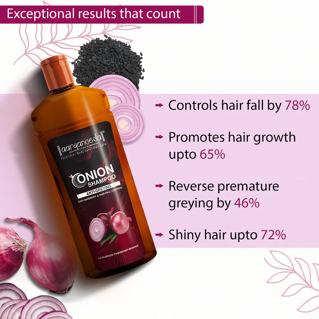 ARYANVEDA ONION SHAMPOO ANTI GREYING 200ML