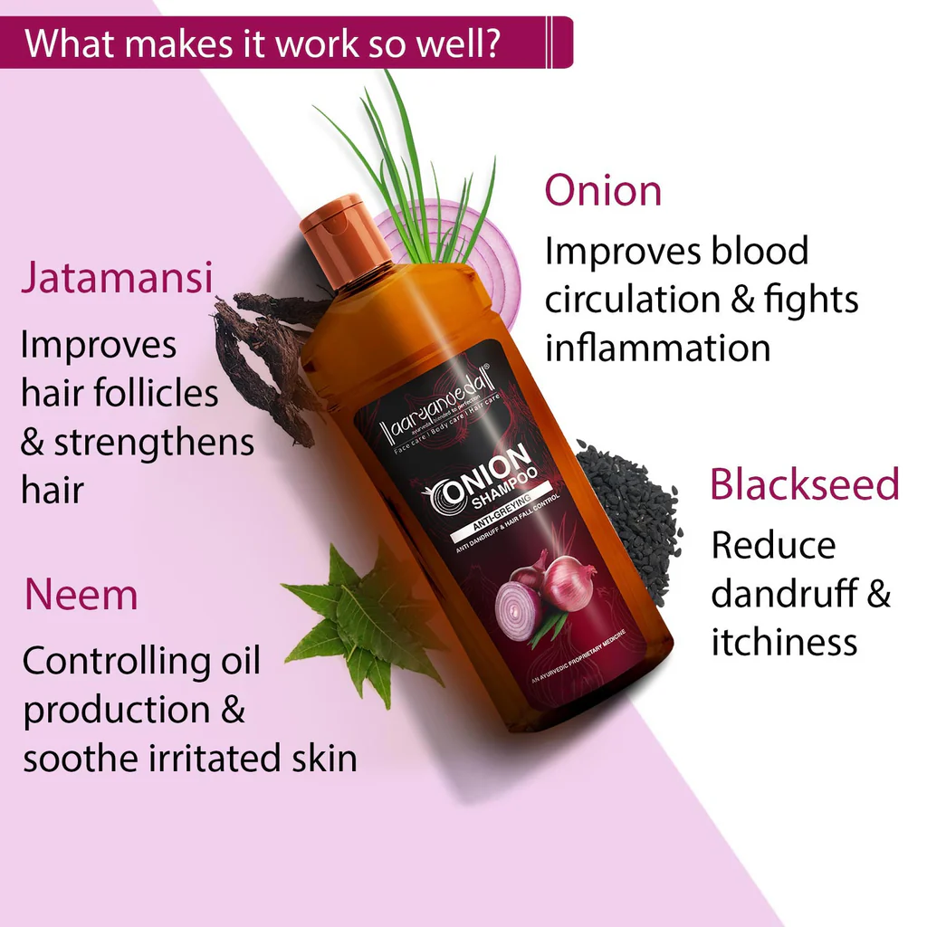 ARYANVEDA ONION SHAMPOO ANTI GREYING 200ML