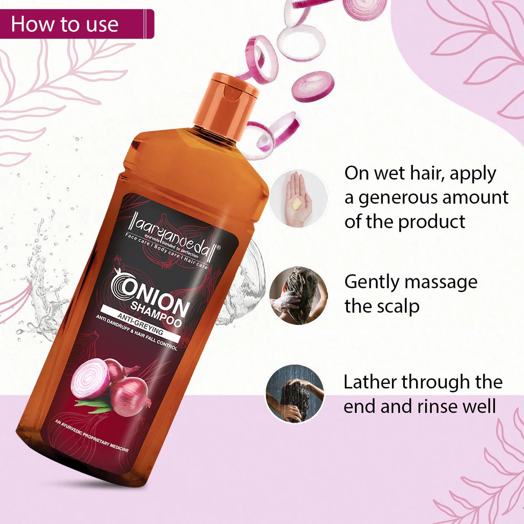 ARYANVEDA ONION SHAMPOO ANTI GREYING 200ML