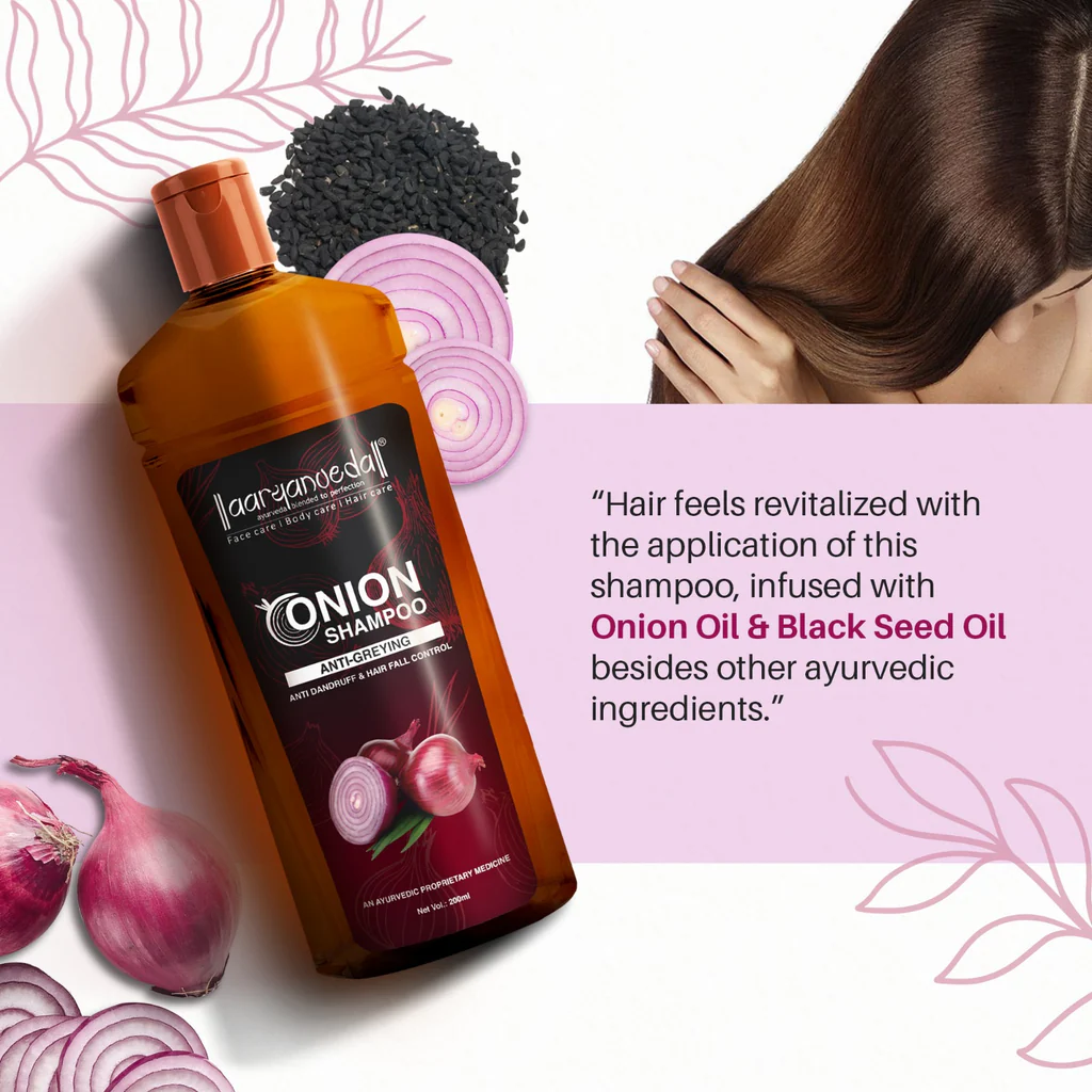 ARYANVEDA ONION SHAMPOO ANTI GREYING 200ML