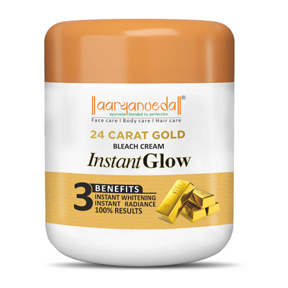 ARYANVEDA GOLD BLEACH INSTANT GLOW 450GM