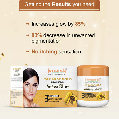 ARYANVEDA GOLD BLEACH INSTANT GLOW 450GM