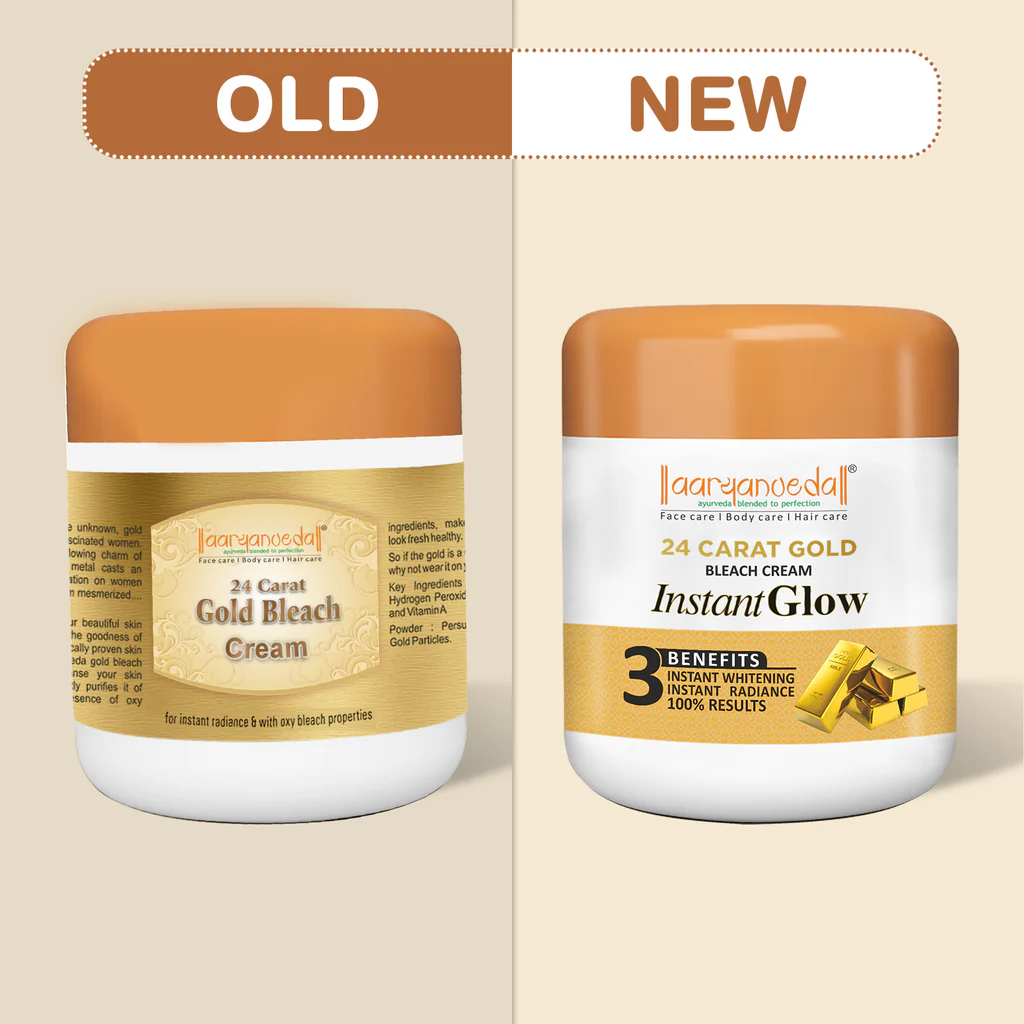 ARYANVEDA GOLD BLEACH INSTANT GLOW 450GM