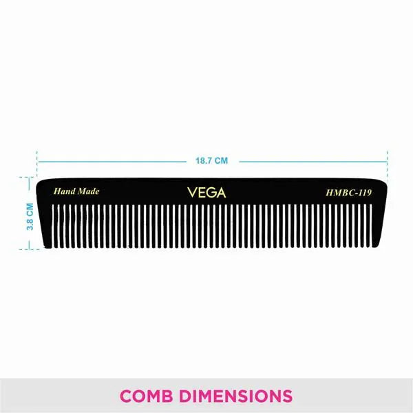 VEGA HANDMADE BLACK HAIR COMB HMBC 119