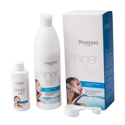 NANDINI OXY SHINER BLEACH FOR SENSITIVE & DRY SKIN 400 GM