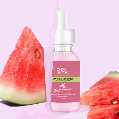 PURE SENSE WATERMELON BRUST GLOW FACE SERUM 2% HYALURONIC ACID 10ML