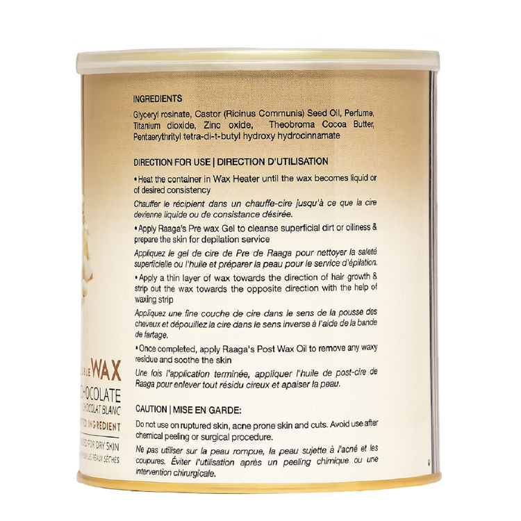 RAAGA WAX WHITE CHOCOLATE 800 G