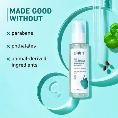 प्लम सीका और हया-बीटेन वेगन म्यूसिन एसेंस 100 एमएल