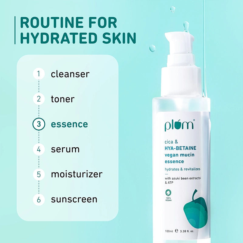 प्लम सीका और हया-बीटेन वेगन म्यूसिन एसेंस 100 एमएल