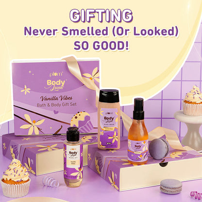प्लम वेनिला वाइब्स बाथ और बॉडी गिफ्ट सेट