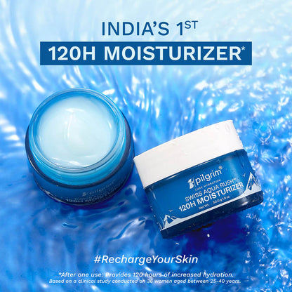 PILGRIM 120H SWISS AQUA RUSH MOISTURIZER 50GM