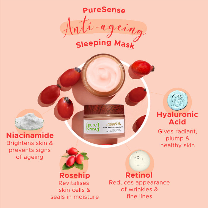 PURE SENSE SLEEPING MASK ANTI AGEING 50G