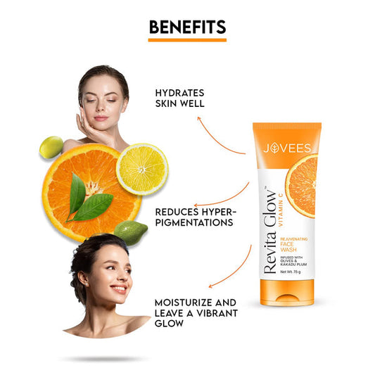 JOVEES VITAMIN C FACE WASH 75GM