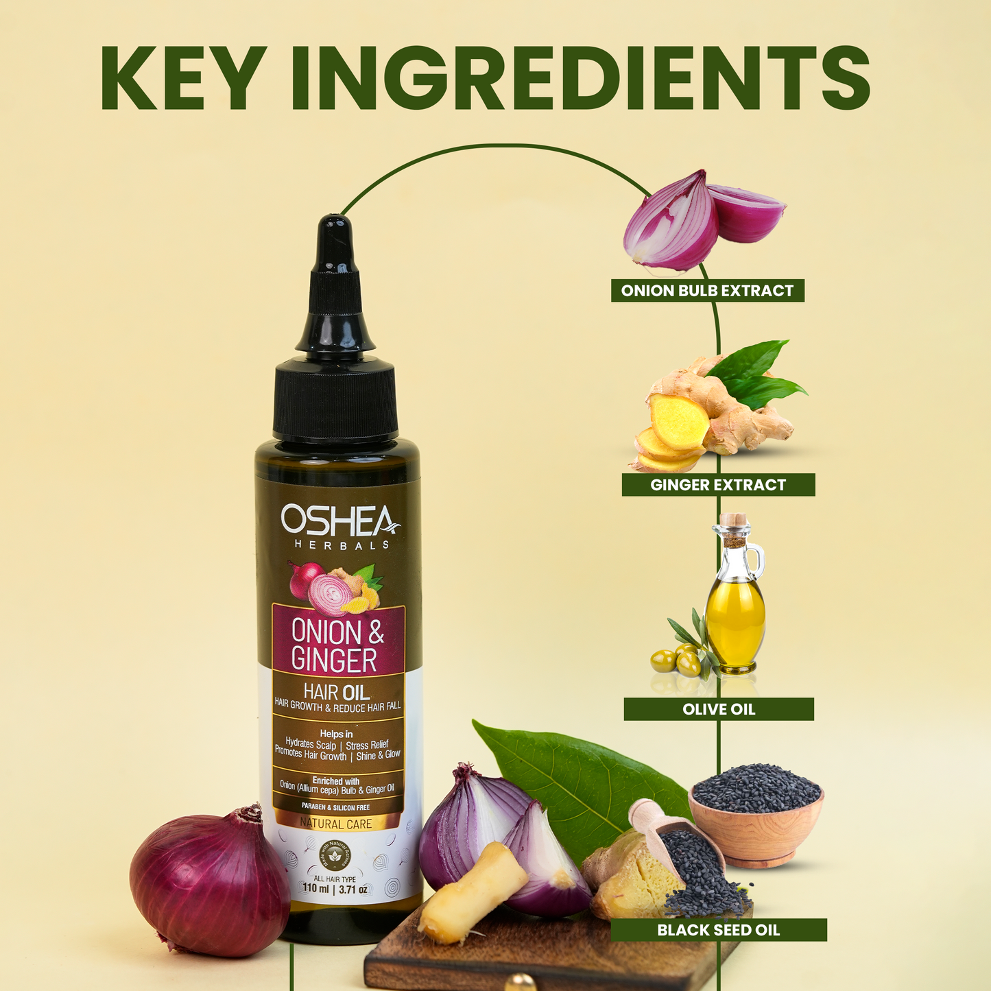 OSHEA OIL ONION & GINGER 110ML