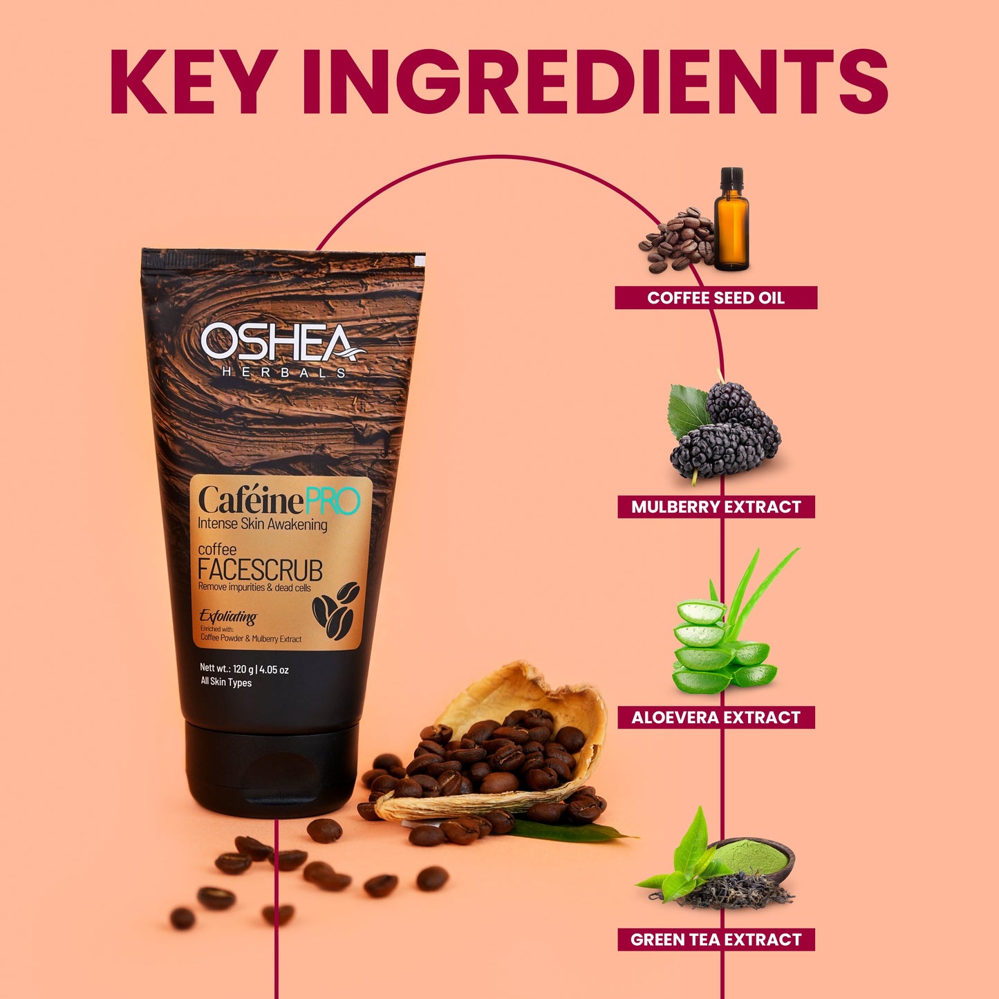 OSHEA SCRUB COFFEE 120G