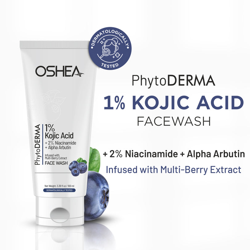OSHEA PHYTODERMA 1% KOJIC ACID FACE WASH 100ML