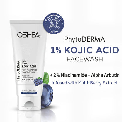 OSHEA PHYTODERMA 1% KOJIC ACID FACE WASH 100ML